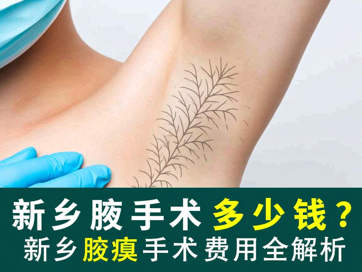 新乡腋臭手术多少钱？新乡腋臭手术费用全解析