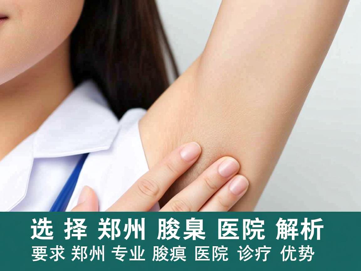 选择郑州腋臭医院，解析郑州专业腋臭医院的诊疗优势