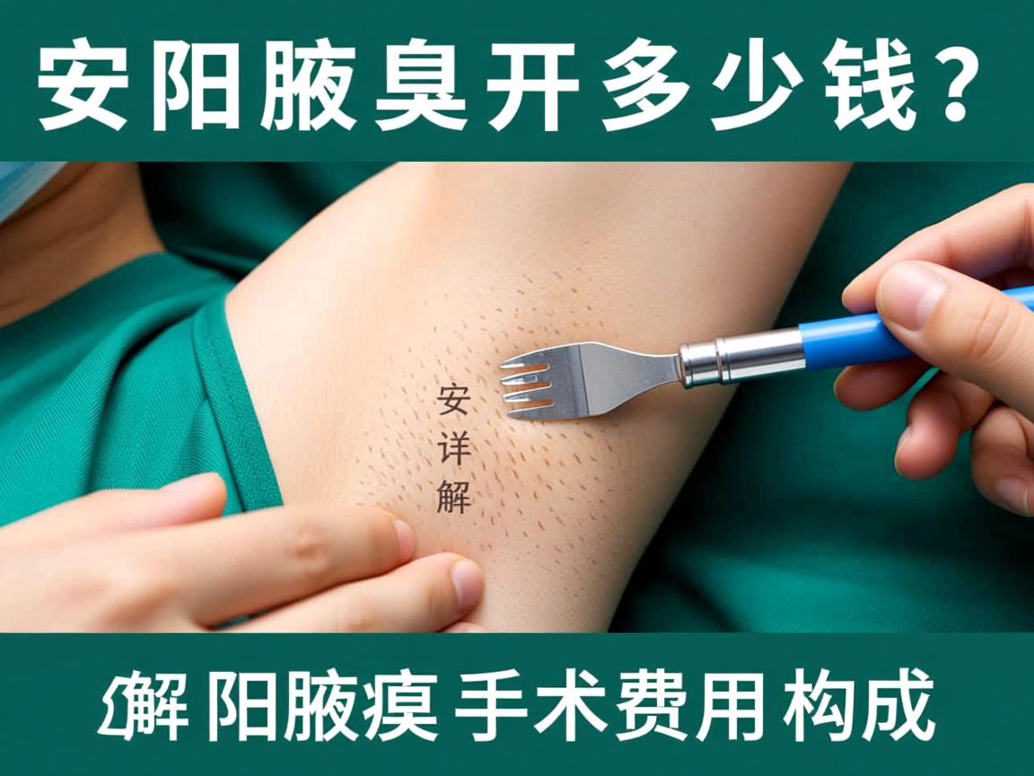 安阳腋臭开刀多少钱？详解安阳腋臭手术费用构成