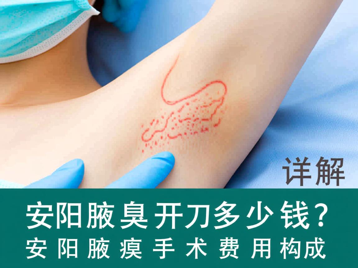 安阳腋臭开刀多少钱？详解安阳腋臭手术费用构成