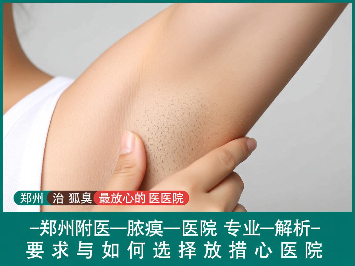 郑州治狐臭最放心的医院，郑州附医腋臭医院专业解析如何选择放心医院