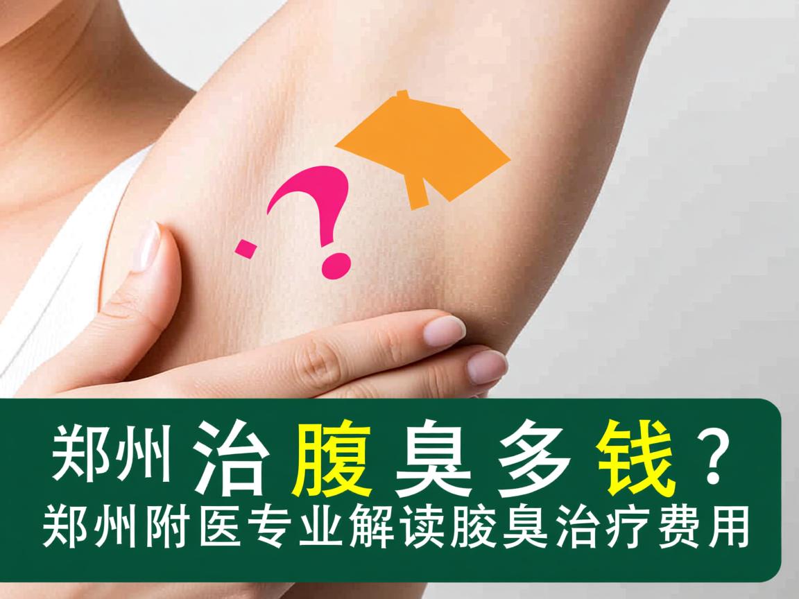 郑州治腋臭多钱？郑州附医专业解读腋臭治疗费用