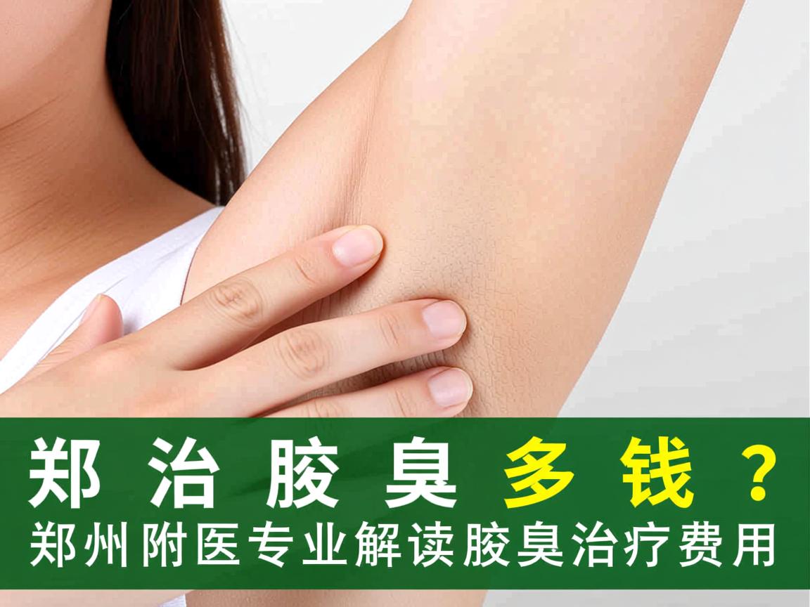 郑州治腋臭多钱？郑州附医专业解读腋臭治疗费用