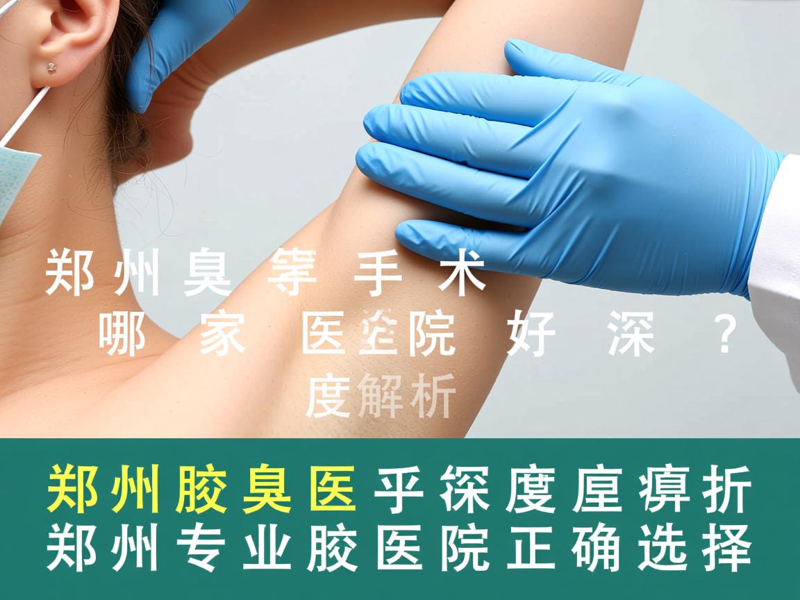 郑州腋臭手术哪家医院好？深度解析郑州专业腋臭医院的正确选择