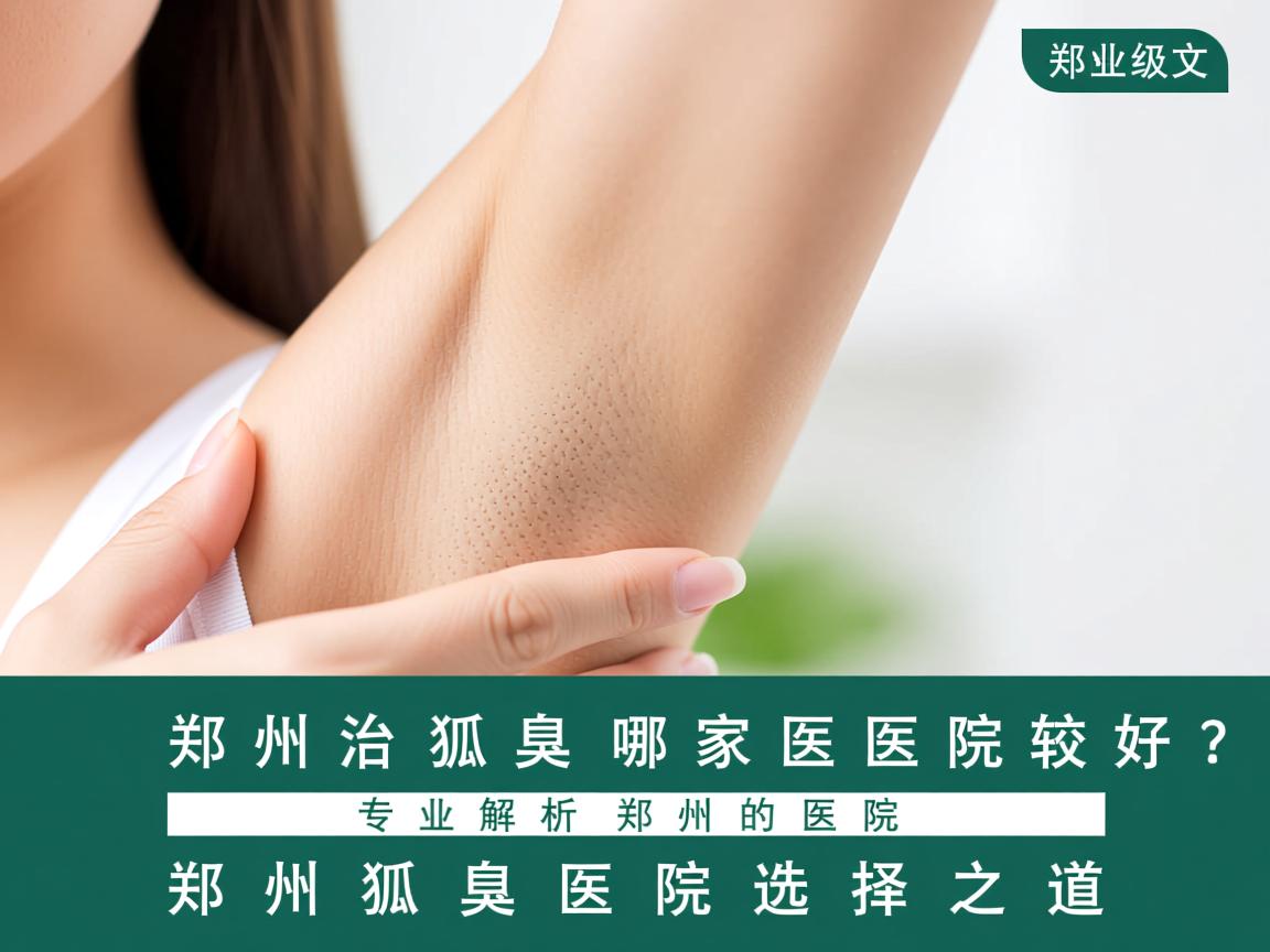 郑州治狐臭哪家医院较好？专业解析郑州狐臭医院的选择之道