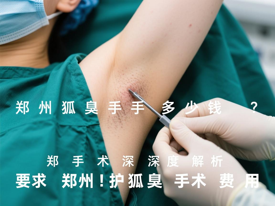 郑州狐臭手术多少钱？深度解析郑州狐臭手术费用