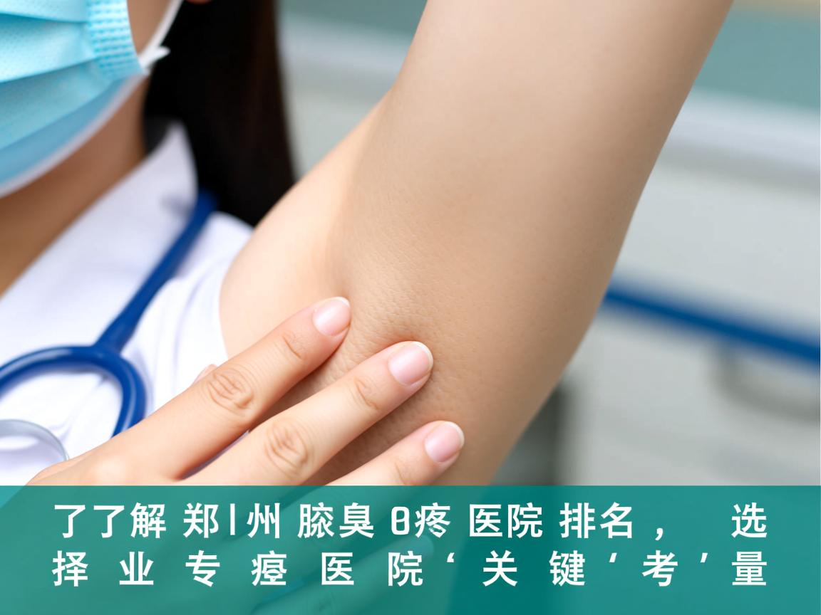了解郑州腋臭医院排名,选择专业腋臭医院的关键考量 了解郑州腋臭医院排名,选择专业腋臭医院的关键考量