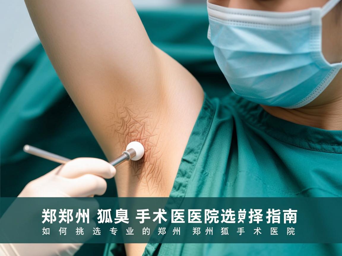 郑州狐臭手术医院选择指南，如何挑选专业的郑州狐臭手术医院