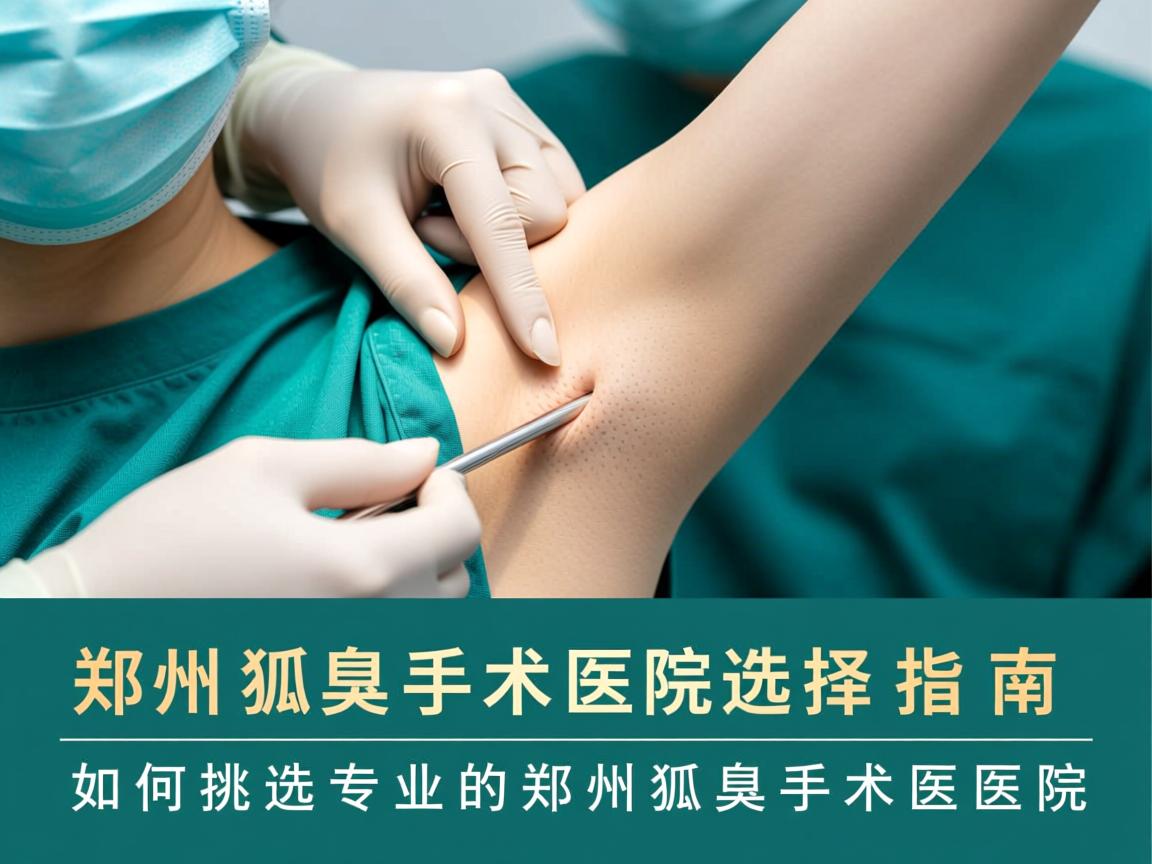 郑州狐臭手术医院选择指南，如何挑选专业的郑州狐臭手术医院