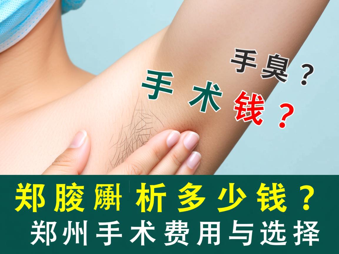 郑州腋臭手术多少钱?解析郑州腋臭手术费用与选择 郑州腋臭手术多少钱?解析郑州腋臭手术费用与选择