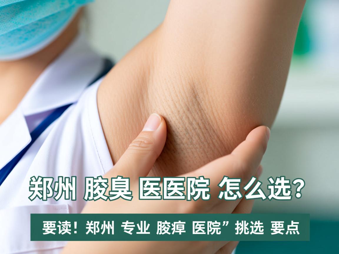 郑州腋臭医院怎么选？解读郑州专业腋臭医院的挑选要点