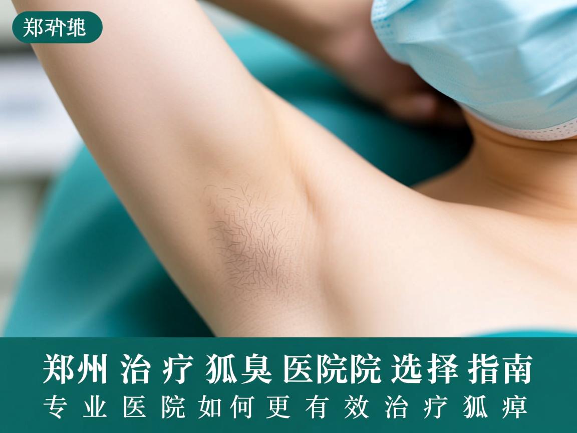 郑州治疗狐臭医院选择指南，专业医院如何更有效治疗狐臭