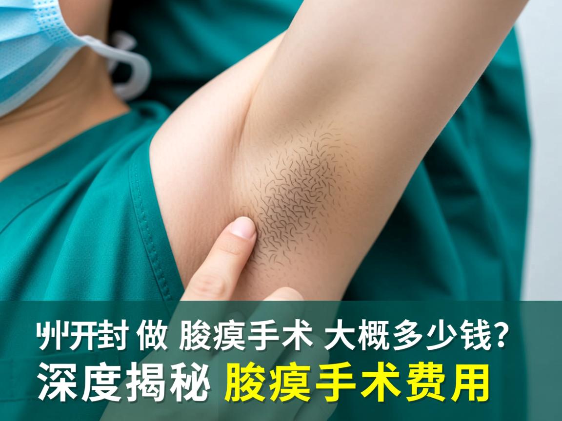 郑州附医腋臭医院解析，开封做腋臭手术大概多少钱？深度揭秘腋臭手术费用