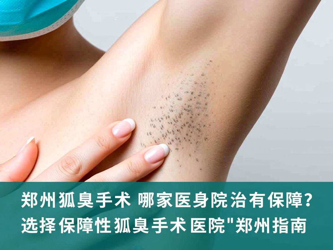 郑州狐臭手术哪家医院治有保障？选择保障性狐臭手术医院的郑州指南