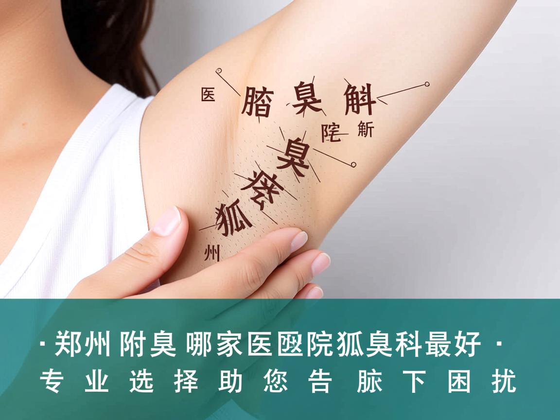 郑州附医腋臭医院解析，郑州哪家医院狐臭科最好，专业选择助您告别腋下困扰