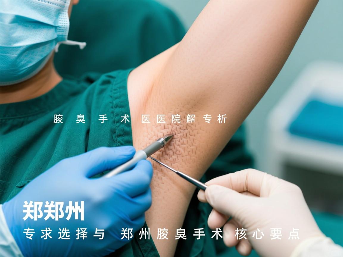 郑州腋臭手术医院解析，专业选择与郑州腋臭手术核心要点