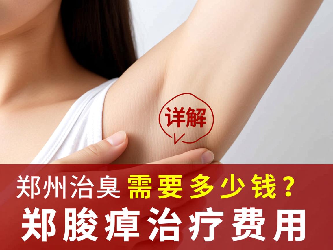 郑州治腋臭需要多少钱？详解郑州腋臭治疗费用
