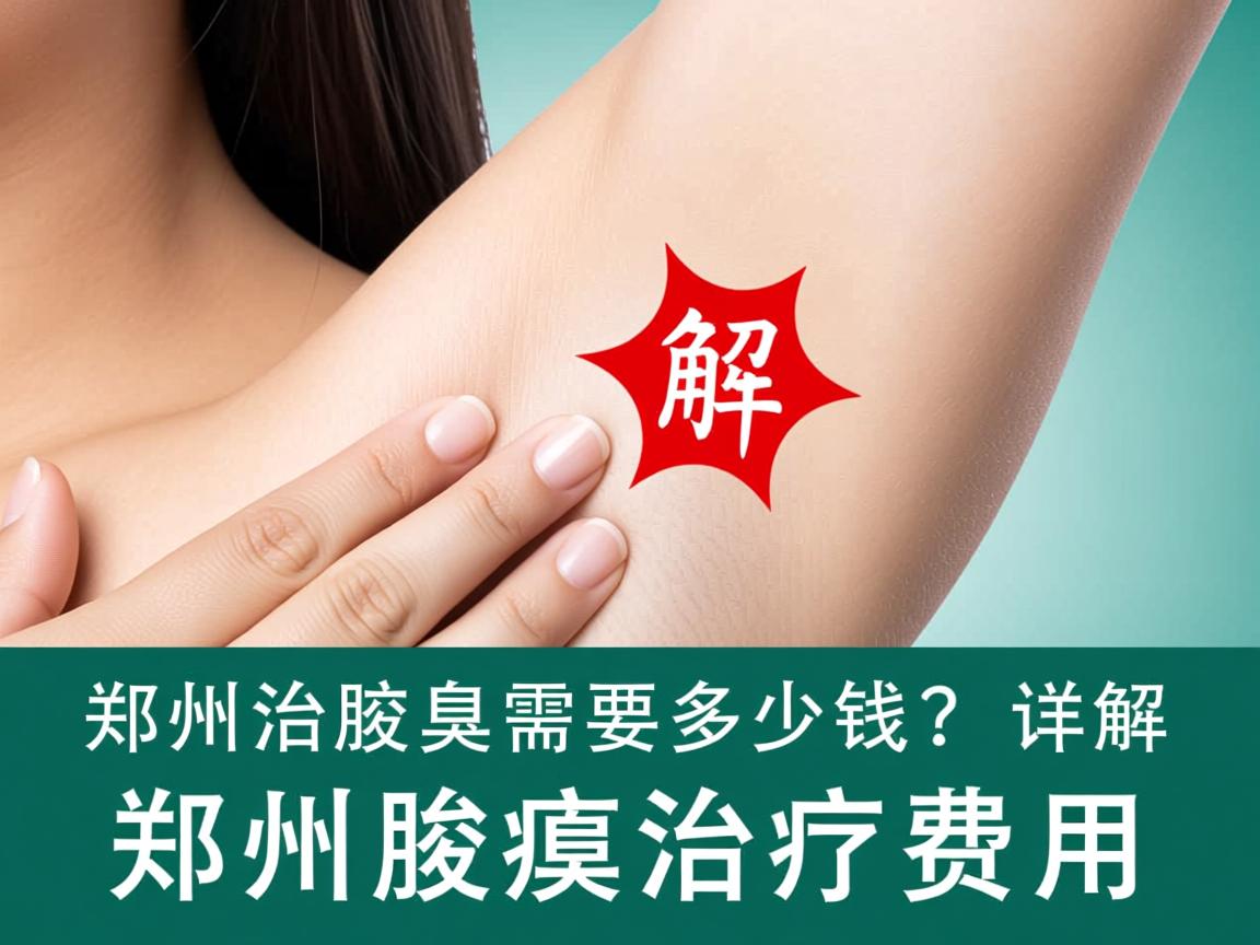 郑州治腋臭需要多少钱？详解郑州腋臭治疗费用