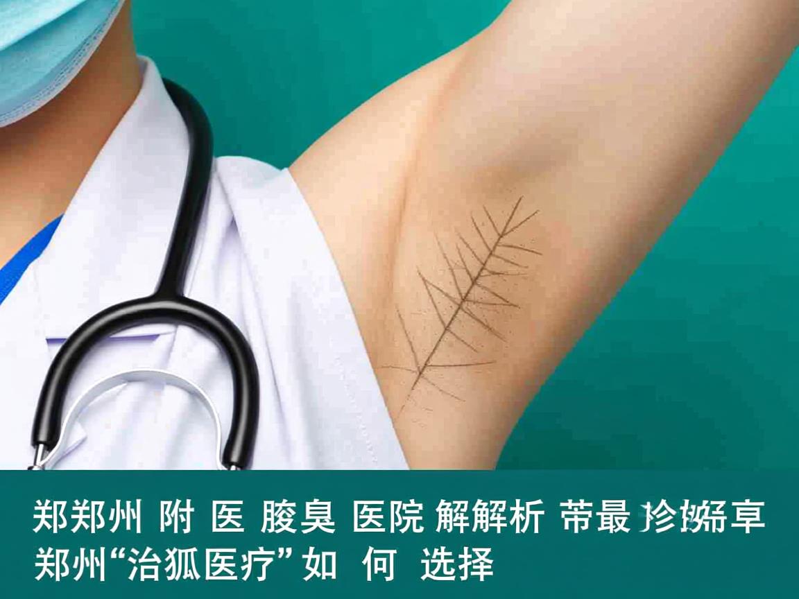 郑州附医腋臭医院解析，郑州治狐臭最好的医院如何选择