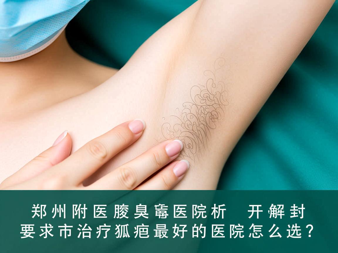 郑州附医腋臭医院解析，开封市治疗狐臭最好的医院怎么选？