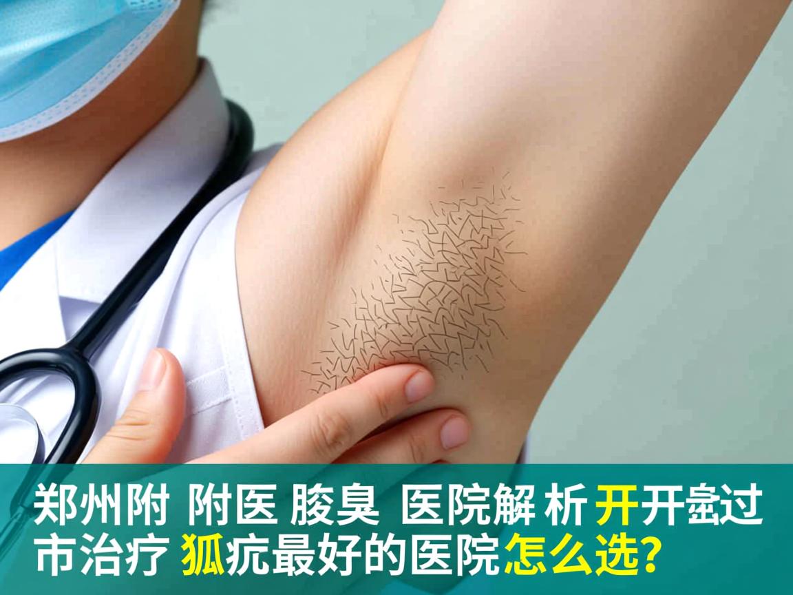 郑州附医腋臭医院解析，开封市治疗狐臭最好的医院怎么选？