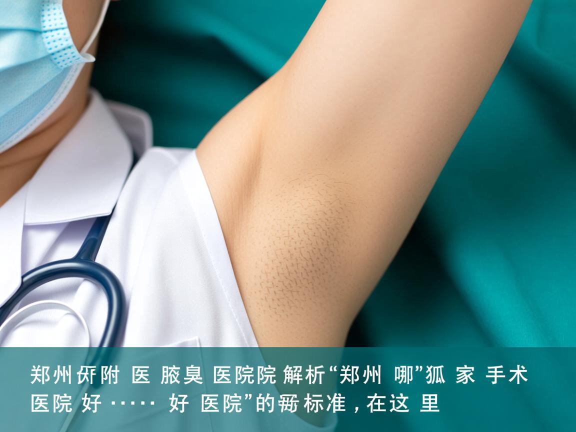 郑州附医腋臭医院解析，郑州哪家狐臭手术医院好，好医院的标准在这里