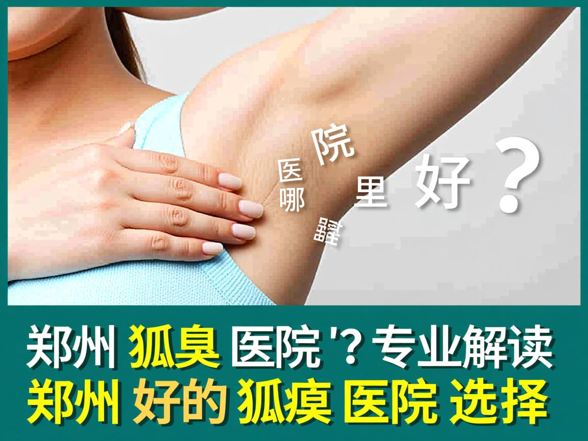 郑州狐臭医院哪里好？专业解读郑州好的狐臭医院选择