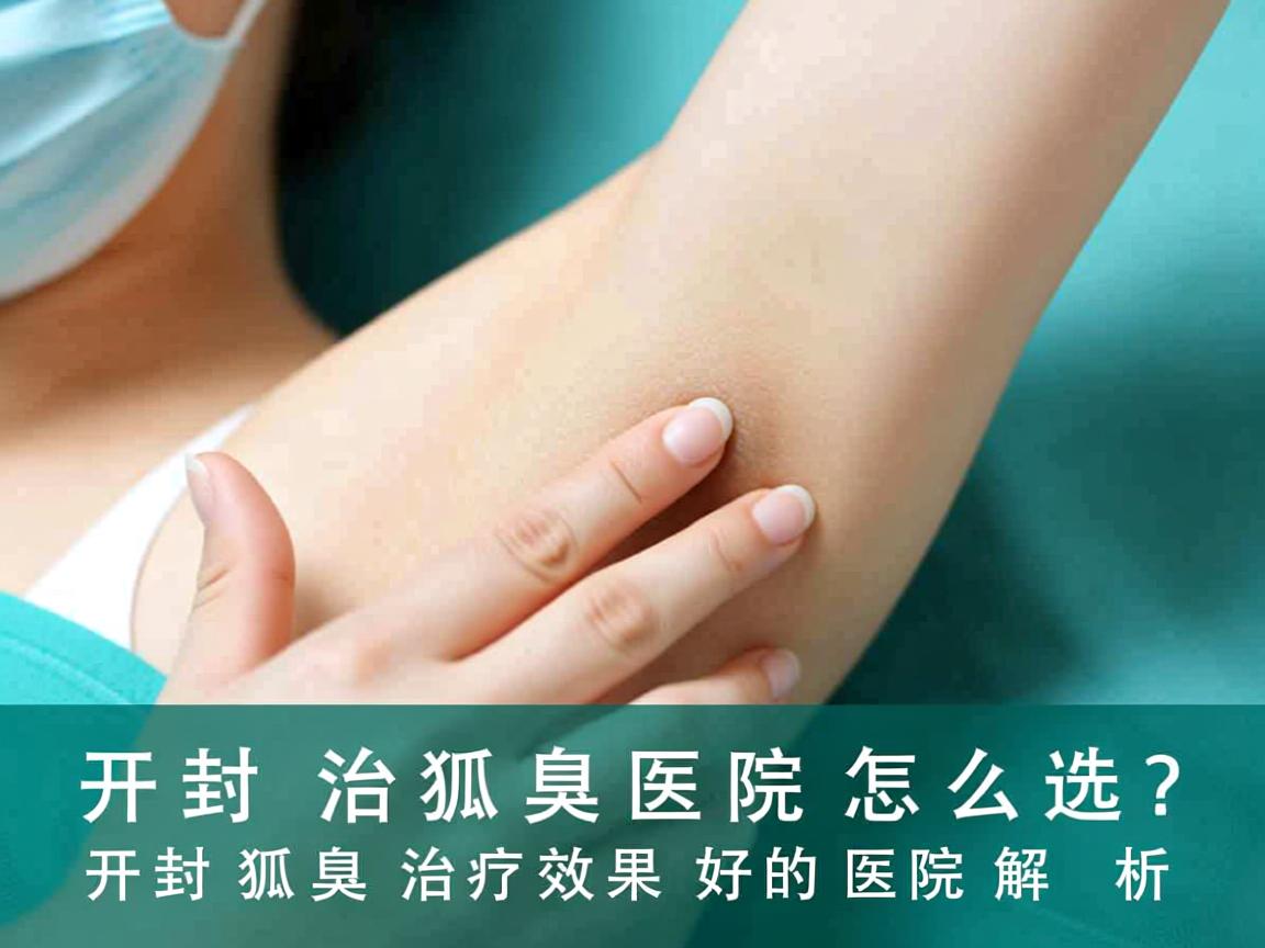 开封治狐臭医院怎么选？开封狐臭治疗效果好的医院解析
