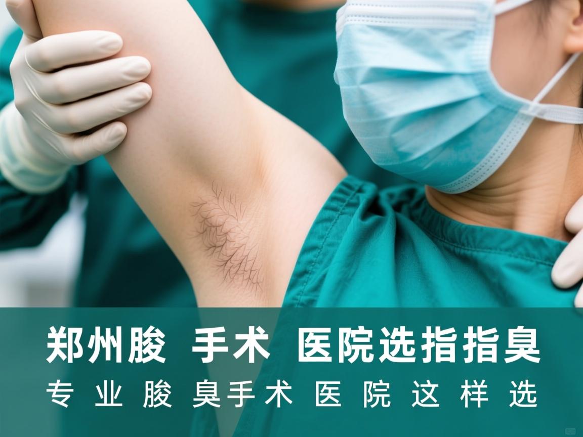 郑州腋臭手术医院选择指南，专业腋臭手术医院这样选