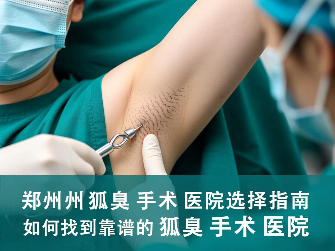 郑州狐臭手术医院选择指南，如何找到靠谱的郑州狐臭手术医院