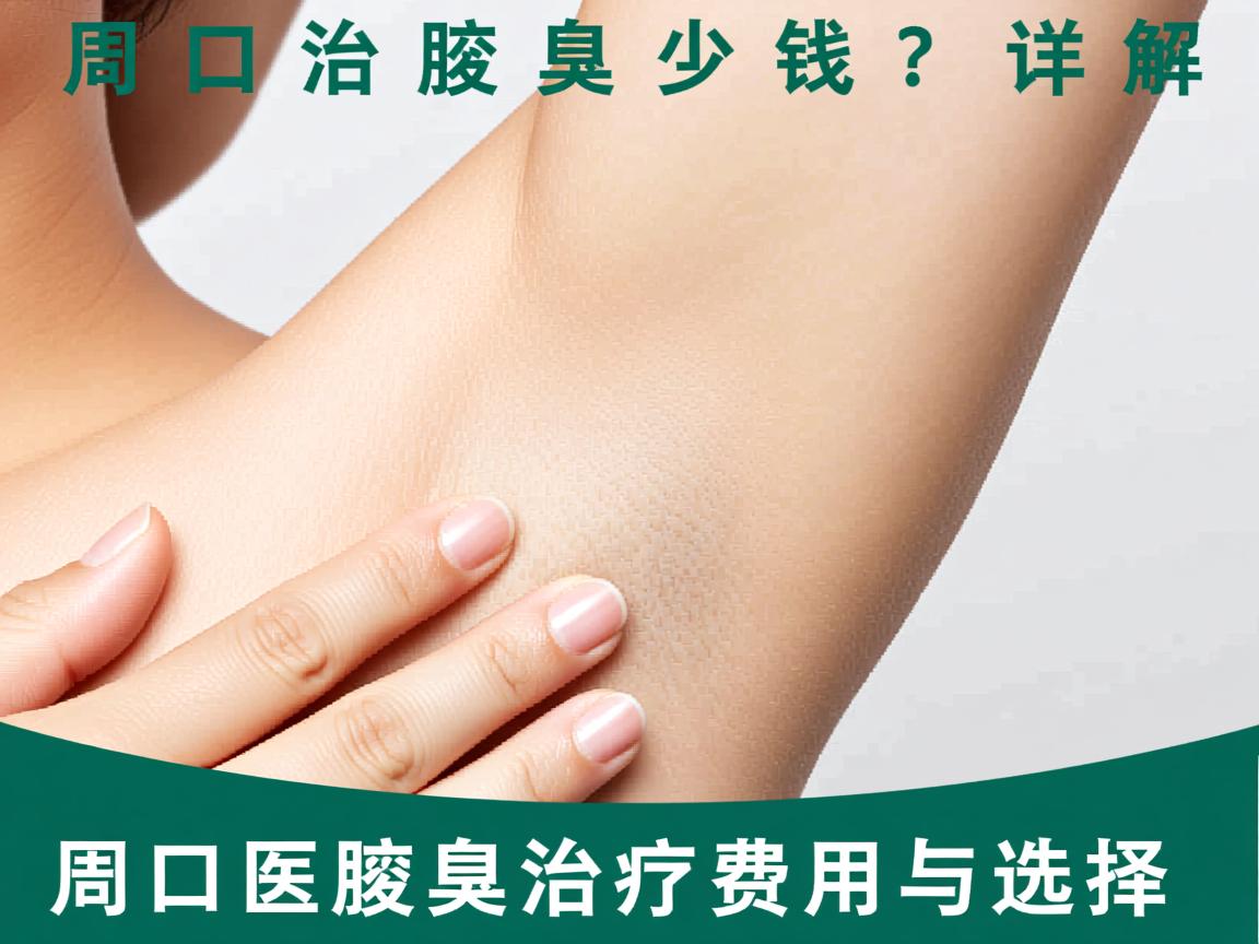 周口治腋臭多少钱？详解周口腋臭治疗费用与选择