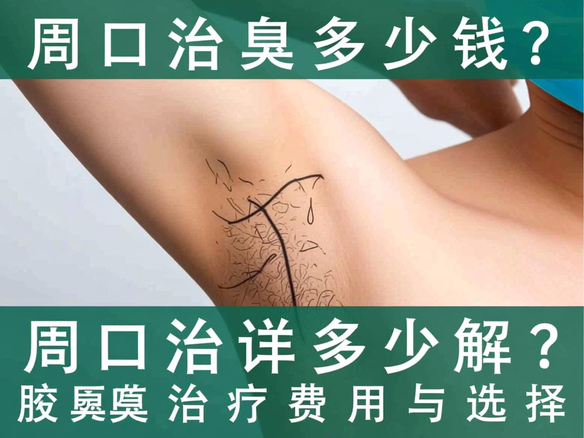 周口治腋臭多少钱？详解周口腋臭治疗费用与选择