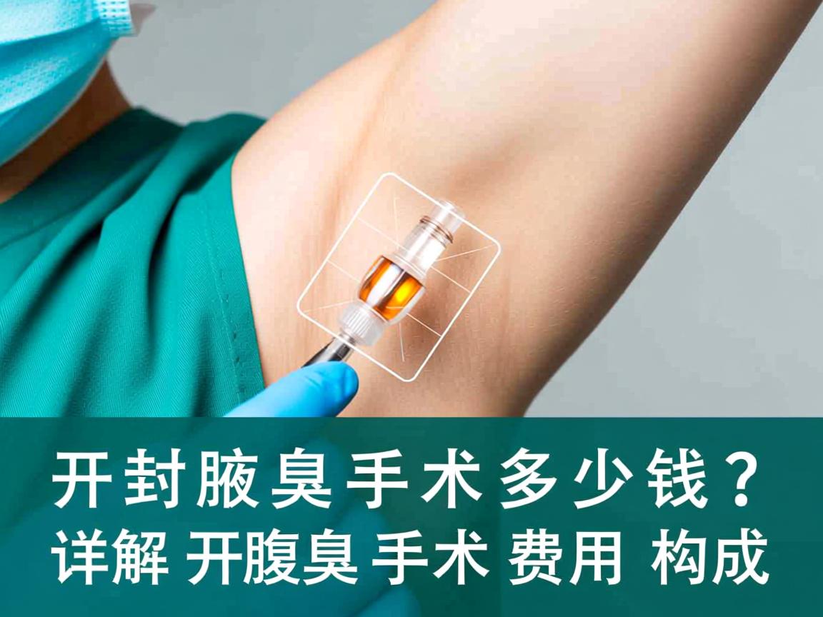 开封腋臭手术多少钱？详解开封腋臭手术费用构成