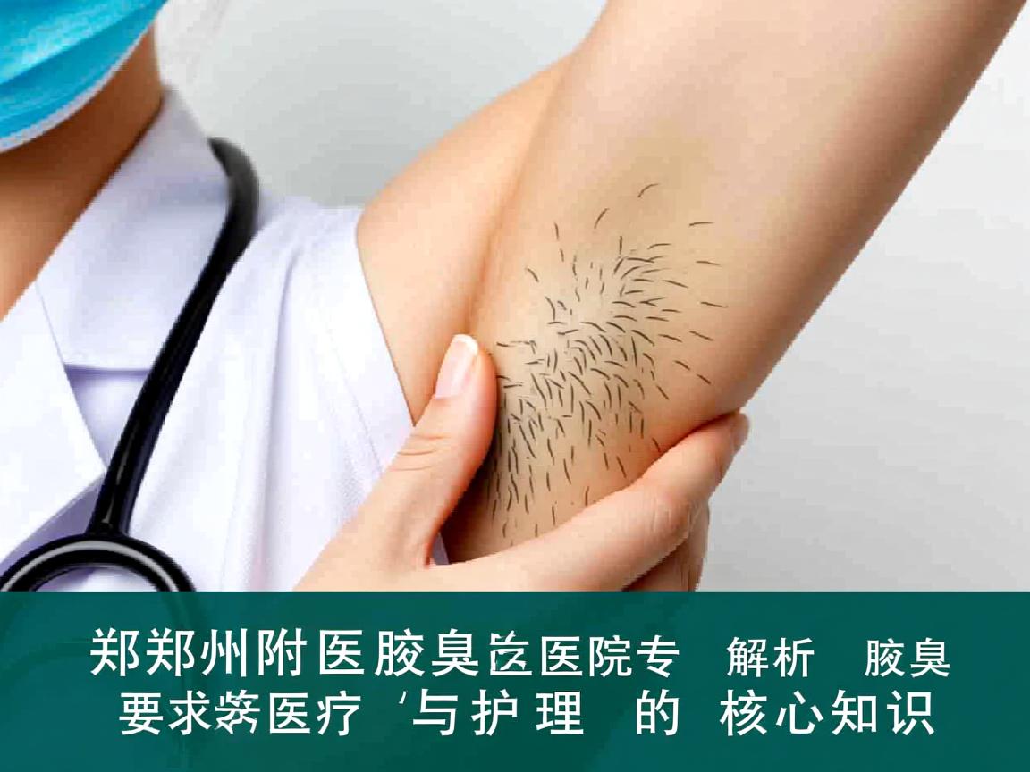郑州附医腋臭医院专业解析，腋臭治疗与护理的核心知识