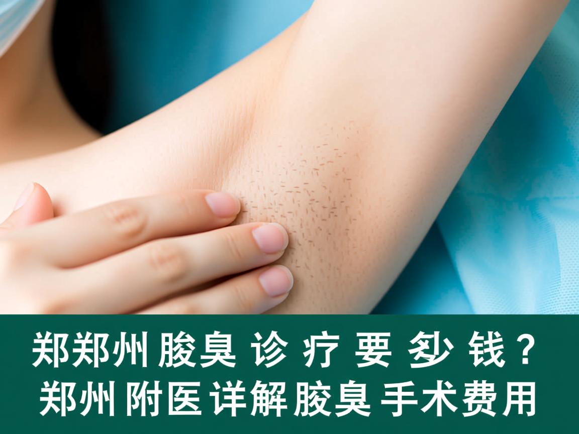 郑州腋臭诊疗要多少钱？郑州附医详解腋臭手术费用