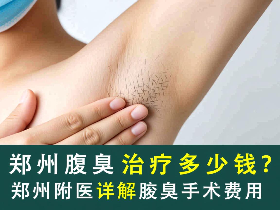 郑州腋臭治疗多少钱？郑州附医详解腋臭手术费用