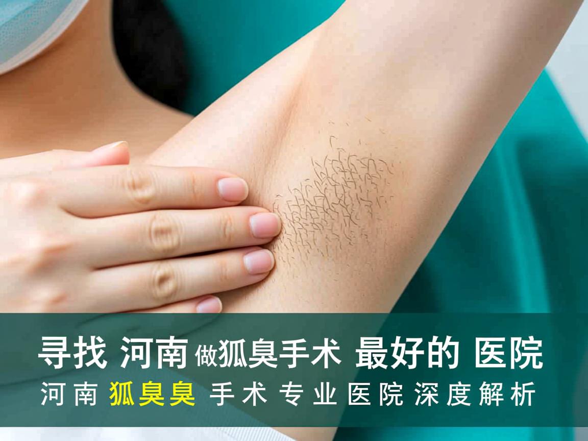 寻找河南做狐臭手术最好的医院，河南狐臭手术专业医院深度解析