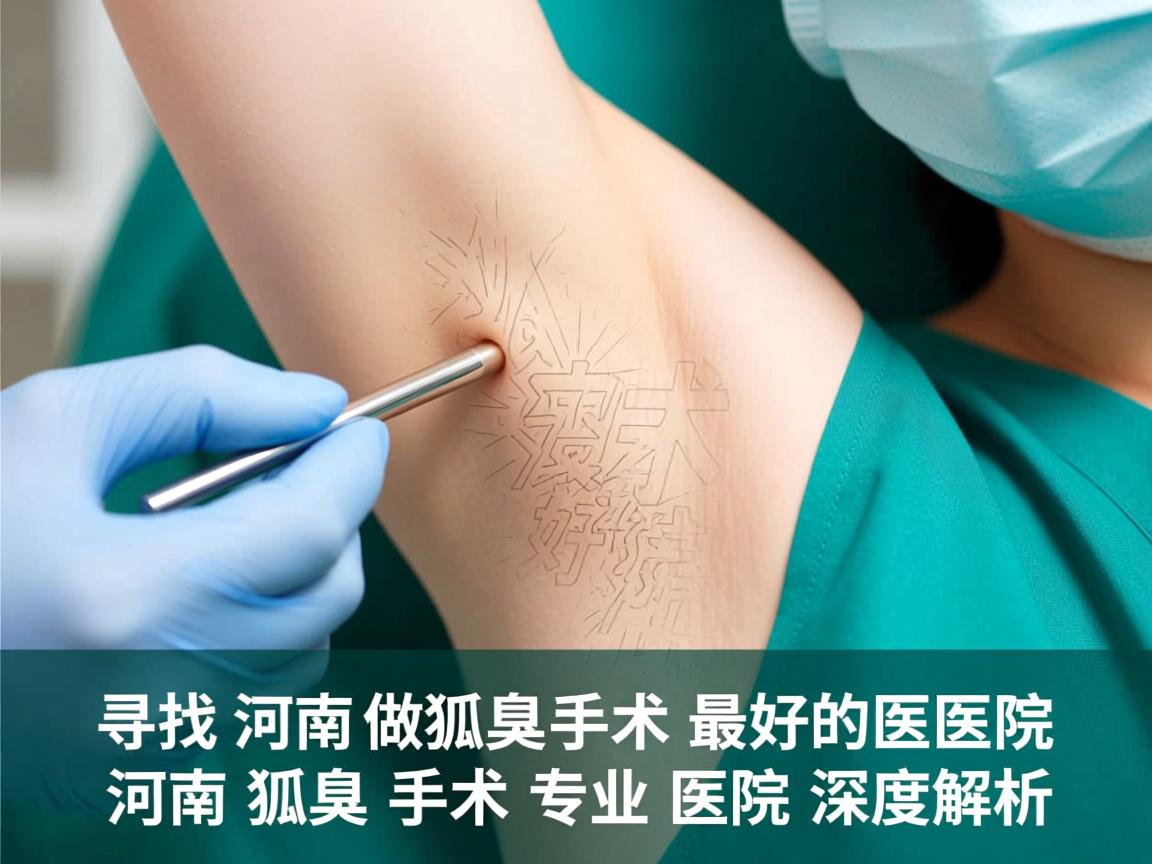 寻找河南做狐臭手术最好的医院，河南狐臭手术专业医院深度解析