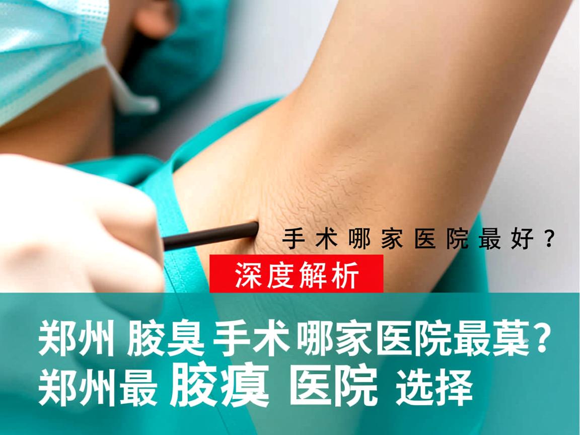 郑州腋臭手术哪家医院最好？深度解析郑州最好腋臭医院的选择