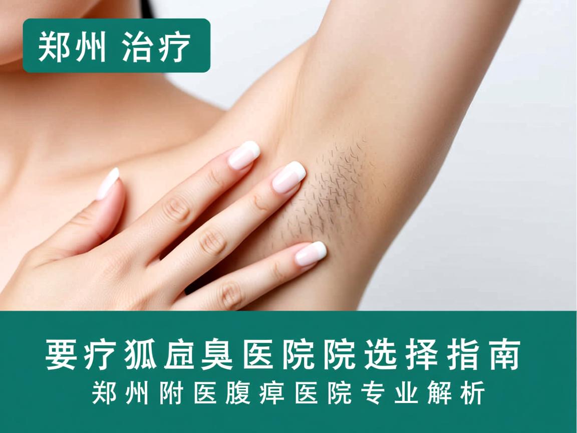 郑州治疗狐臭医院选择指南，郑州附医腋臭医院专业解析