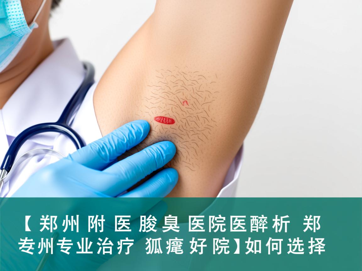 郑州附医腋臭医院解析，郑州专业治疗狐臭的好医院如何选择