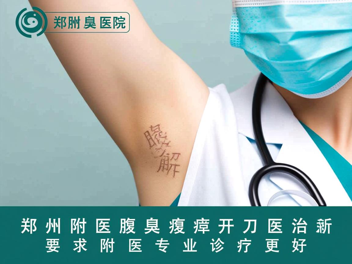 郑州附医腋臭医院解析，腋臭开刀治疗，郑州附医专业诊疗更好