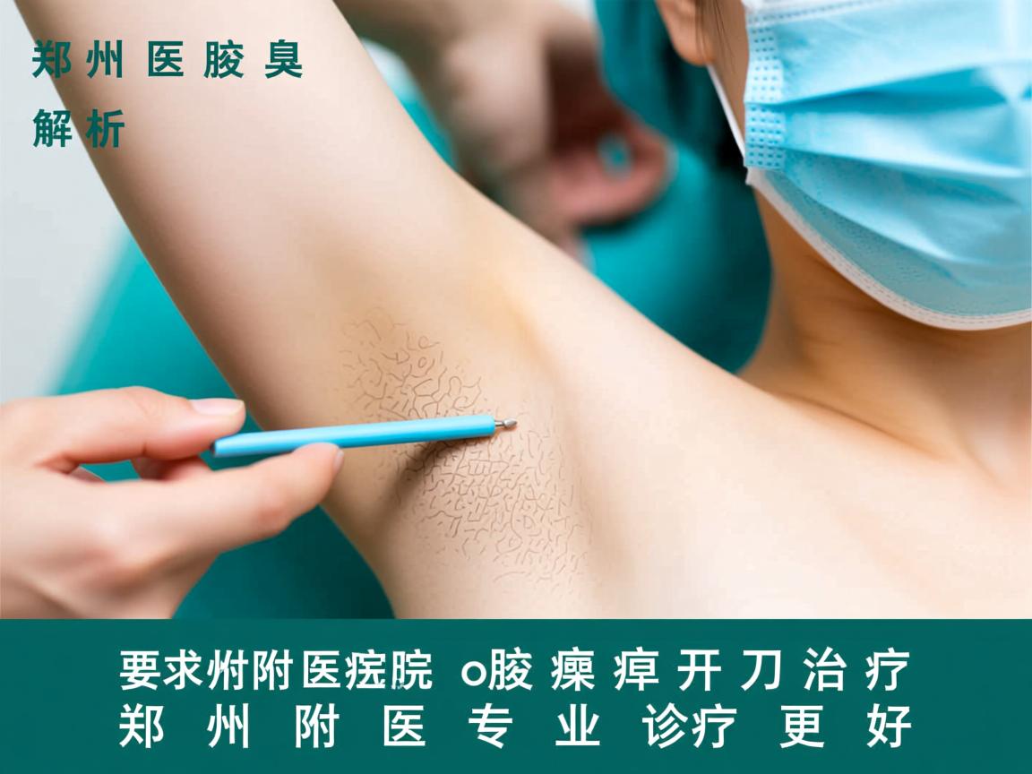 郑州附医腋臭医院解析，腋臭开刀治疗，郑州附医专业诊疗更好