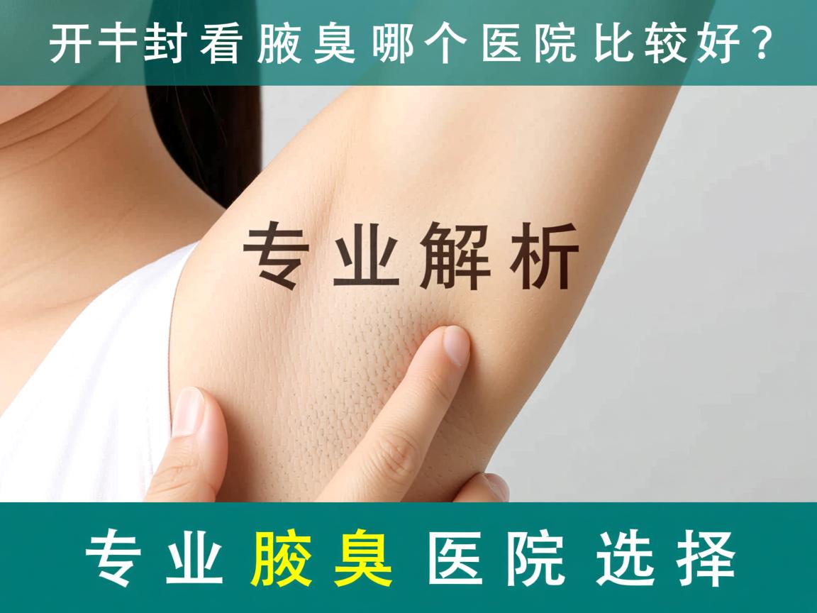 开封看腋臭哪个医院比较好？专业解析腋臭医院选择