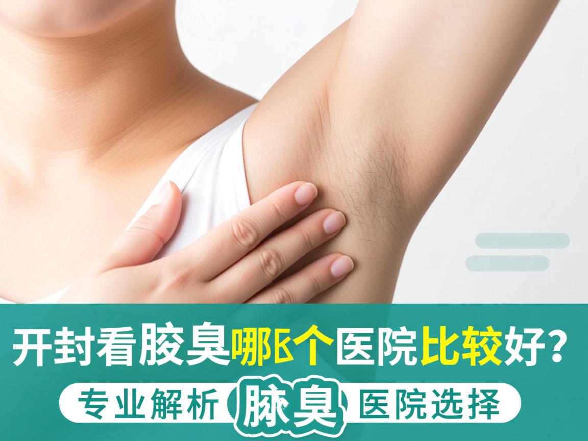 开封看腋臭哪个医院比较好？专业解析腋臭医院选择