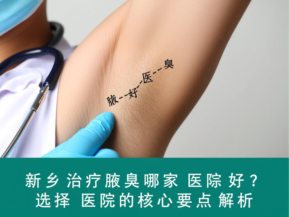 新乡治疗腋臭哪家医院好？选择医院的核心要点解析