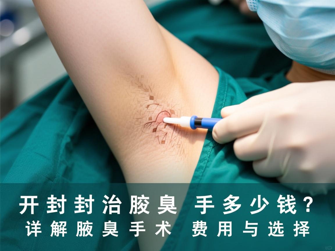 开封治腋臭手术多少钱？详解腋臭手术费用与选择