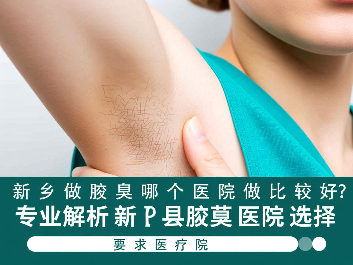 新乡做腋臭哪个医院做比较好？专业解析新乡腋臭医院选择