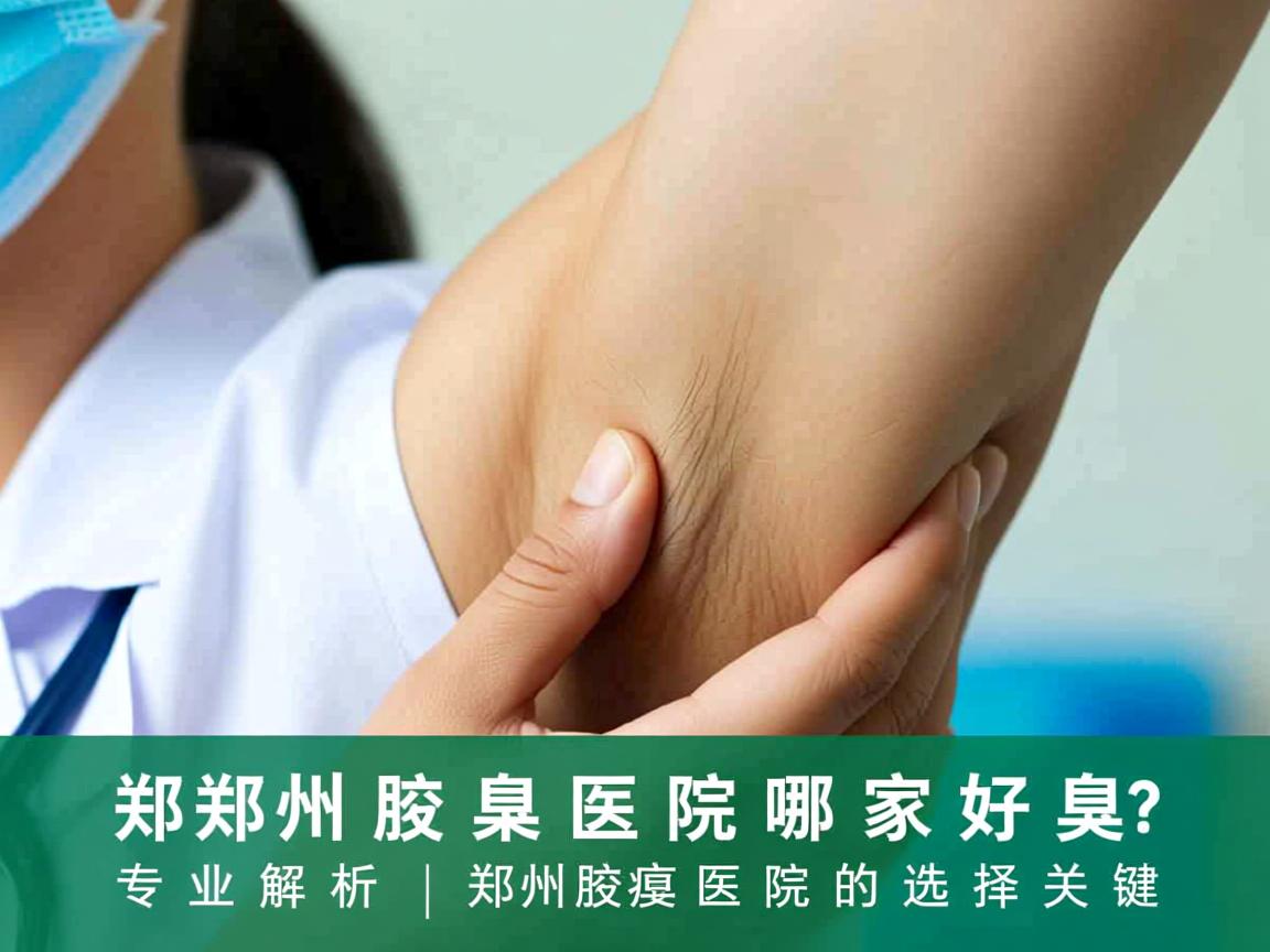 郑州腋臭医院哪家好？专业解析郑州腋臭医院的选择关键
