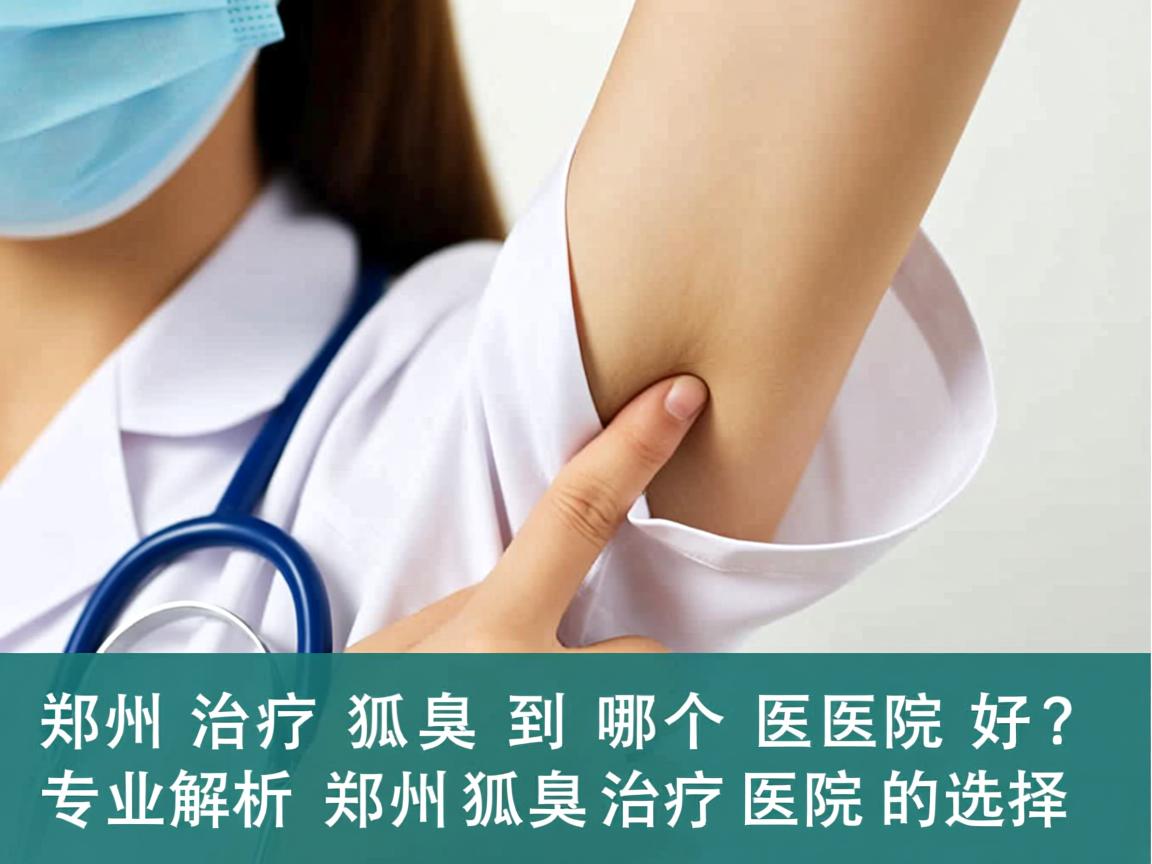 郑州治疗狐臭到哪个医院好？专业解析郑州狐臭治疗医院的选择